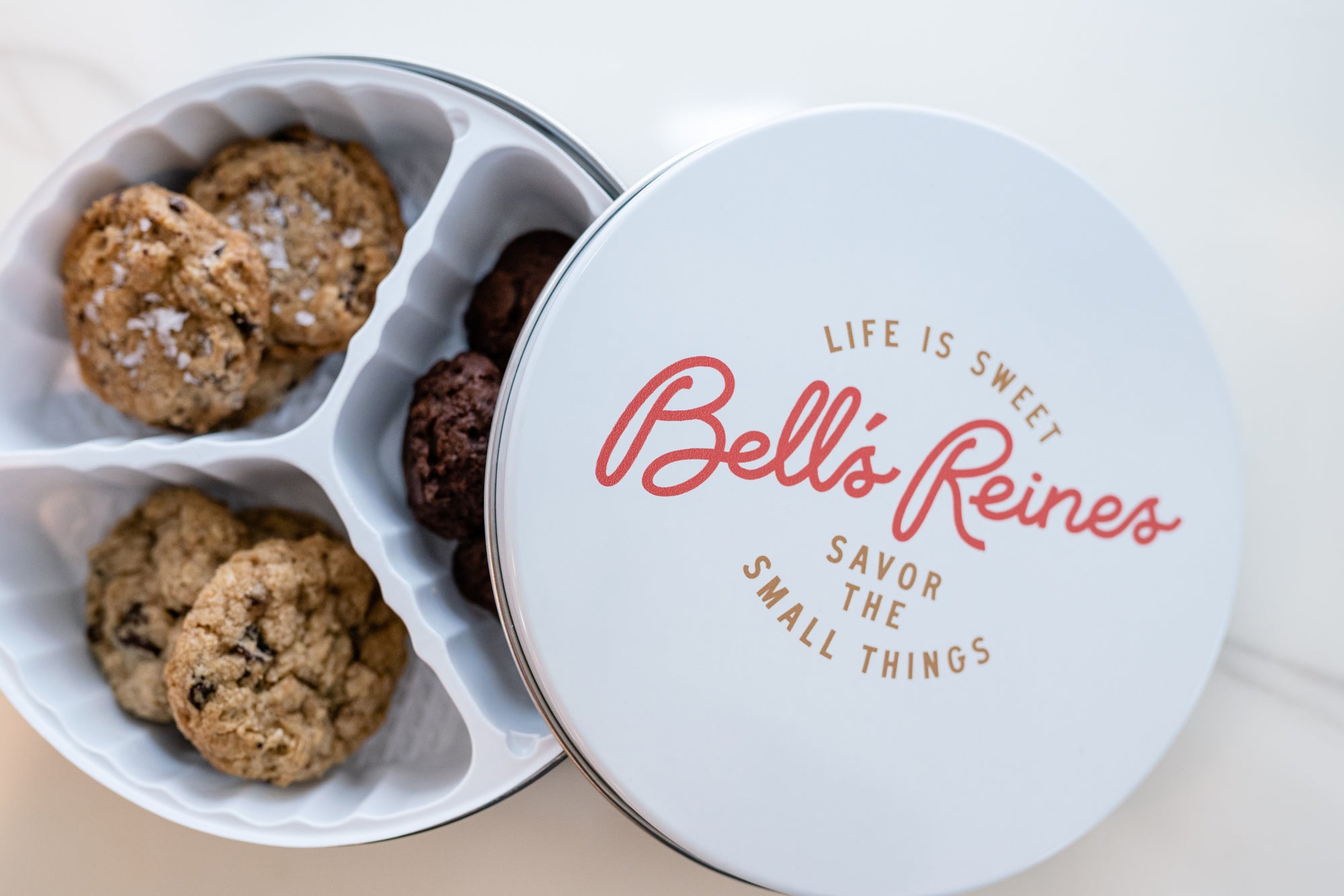 Assorted Soft Gourmet Mini Cookie Tin - Bell’s Reines