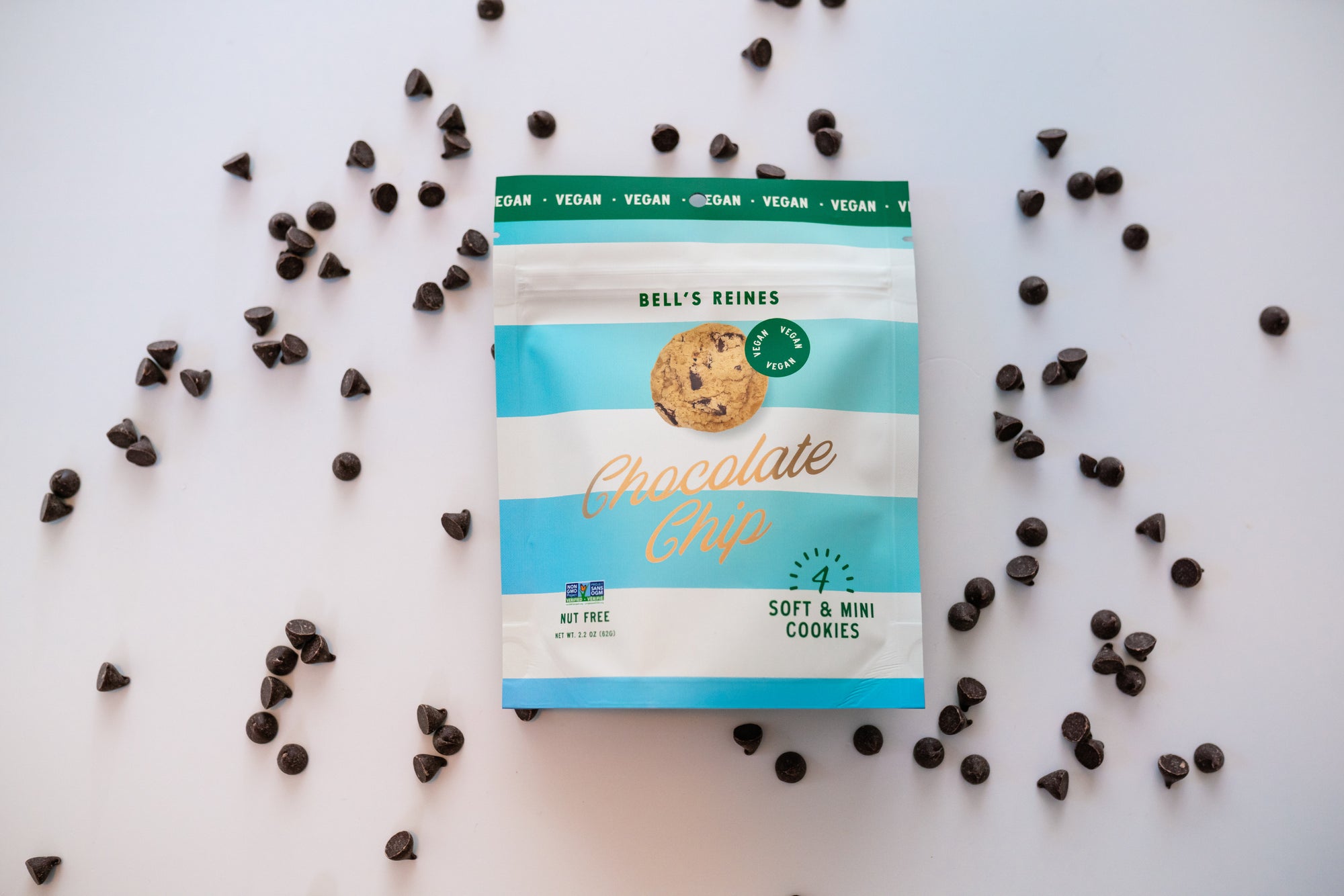 Vegan Chocolate Chip Soft Gourmet Mini Snack Packs - Bell’s Reines
