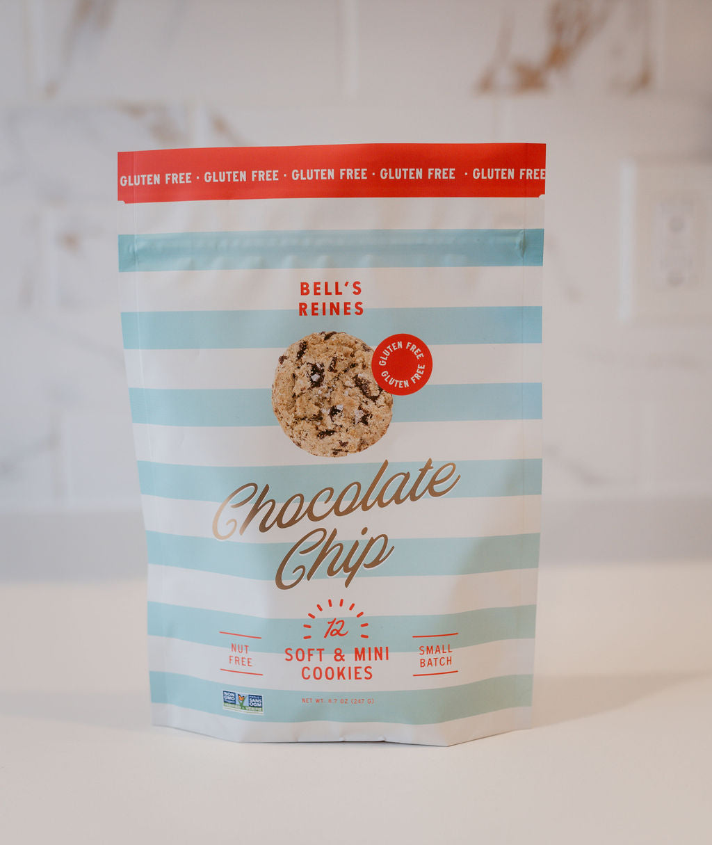 Soft Gourmet Miniature Cookies – Gluten-Free Signature Chocolate Chip with Flaky Sea Salt (12-Count Market Bag)