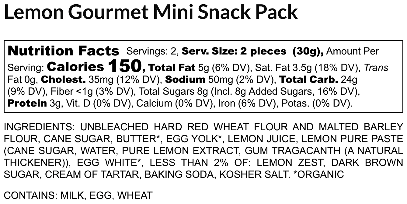 Soft Gourmet Miniature Cookies – The Signature Snack Pack Quintet