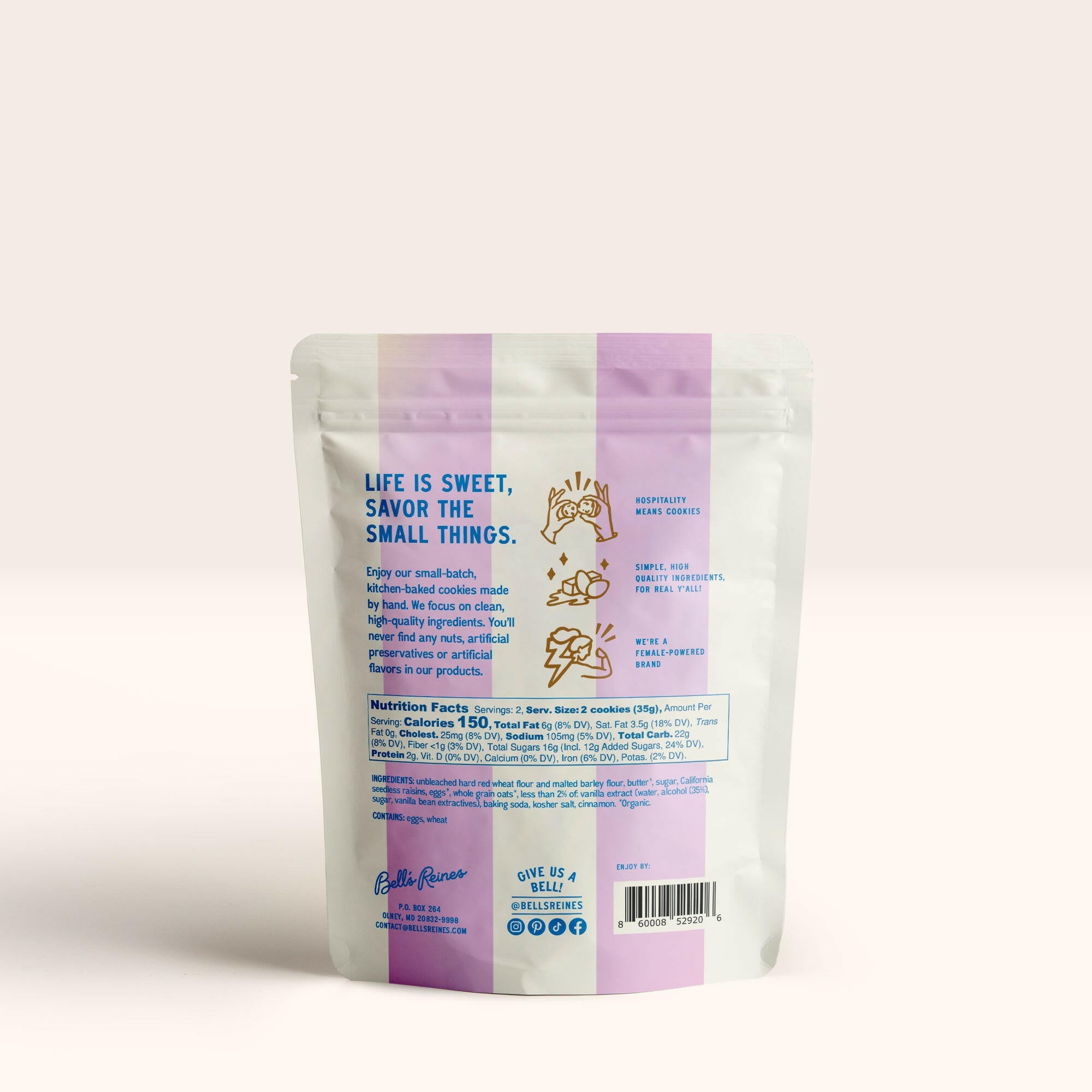 OATMEAL RAISIN SNACK PACKS - Bell’s Reines
